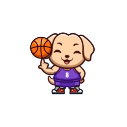Basketball Puppy Stickers