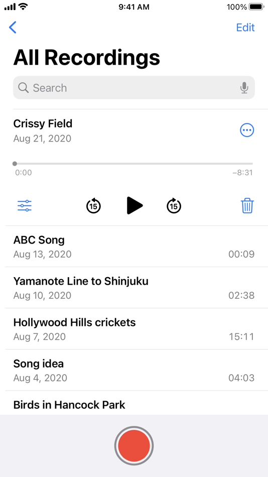 #2. Voice Memos (iOS) 由: Apple