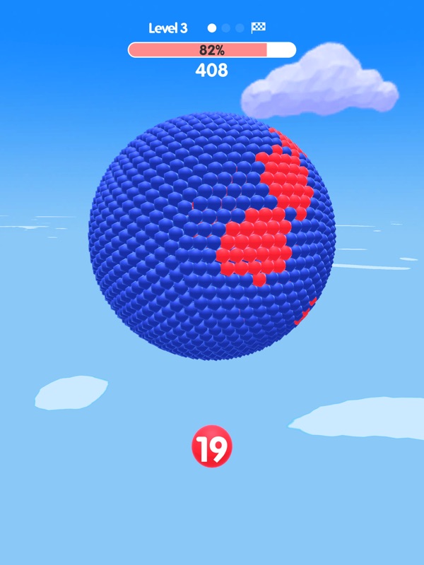 Ball Paint - Color Puzzle 3D screenshot 2