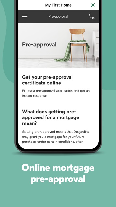 Desjardins mobile services Screenshot