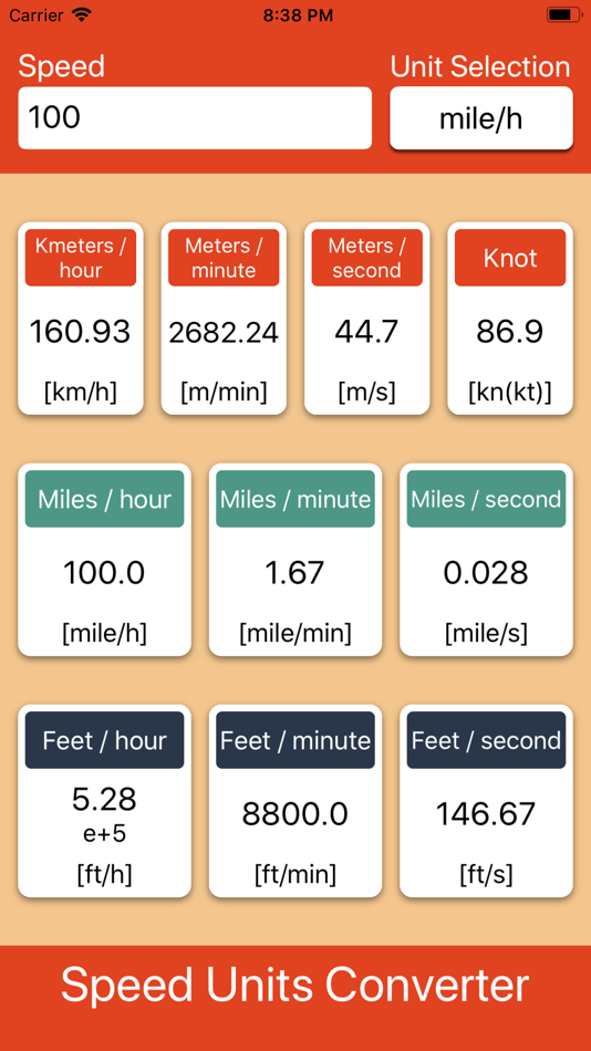 #1. Speed Units Converter (iOS) 由: Kei Suefuji