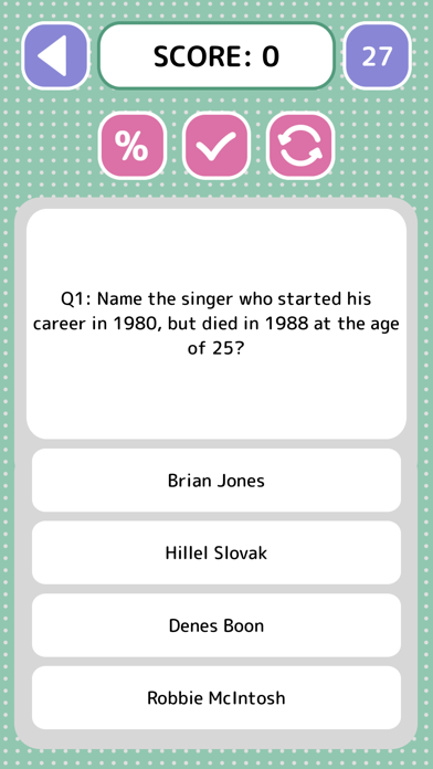 Screenshot #3 pour Music 1980s Quiz - Game