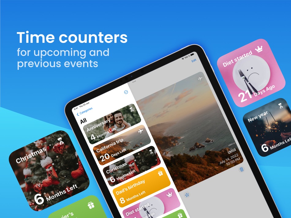 #1. Count Time Until & Days Since (iOS) 来自: Javier Gallo Roca