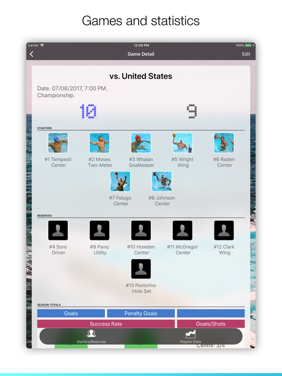 Assistant Coach Water Polo iPad screenshot 5 - Sports app