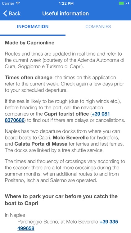 Capri Schedule screenshot-4