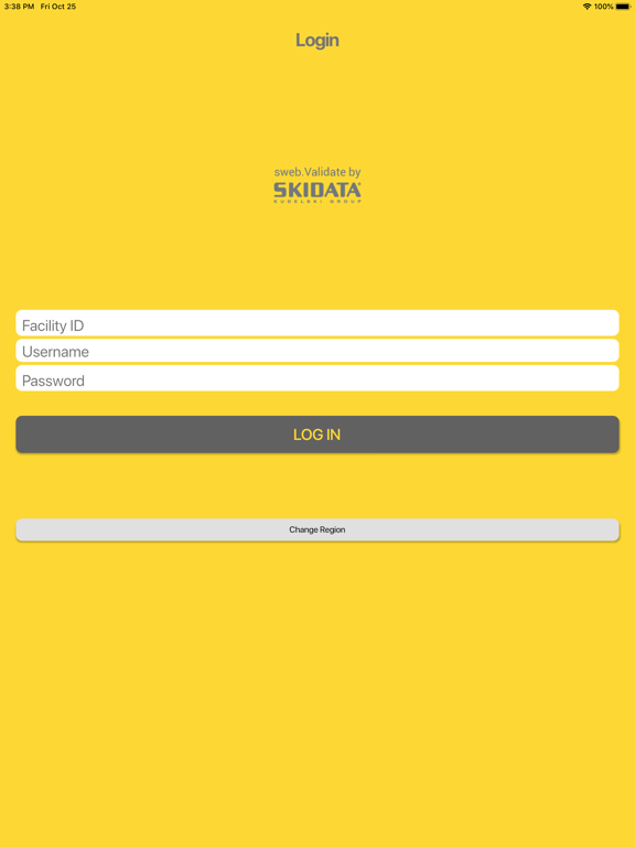 sweb.Validate Pro iPad screenshot 1 - Business app