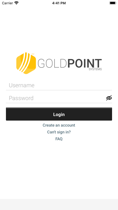 GOLD Account Center Screenshot