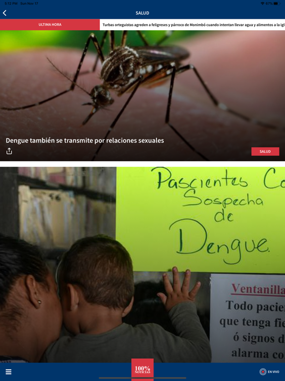 100% Noticias iPad screenshot 2 - News app