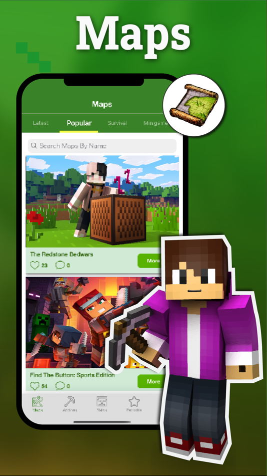 #4. Mods & Skinseed For Minecraft (iOS) Podle: Jignesh Thakkar Huf