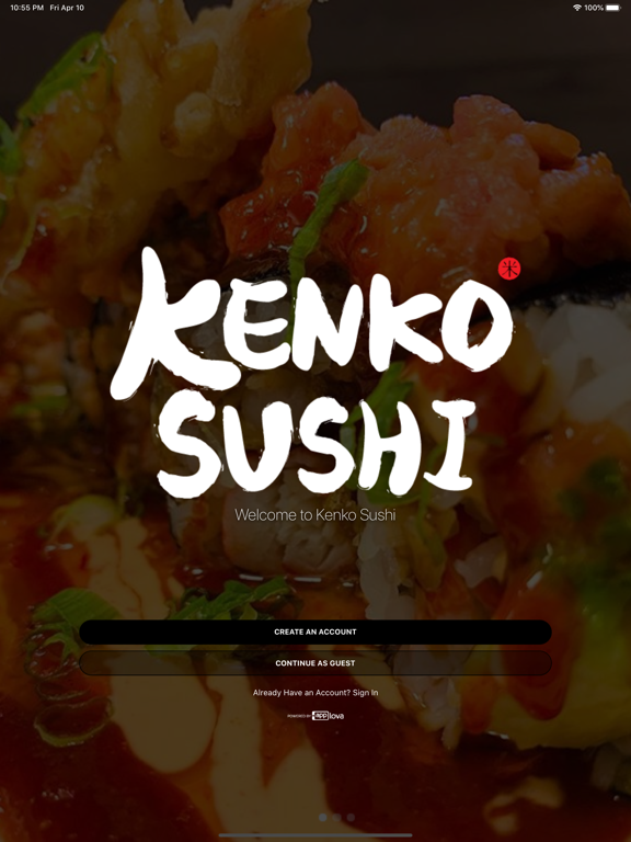 Kenko Sushi iPad screenshot 1 - Food & Drink app