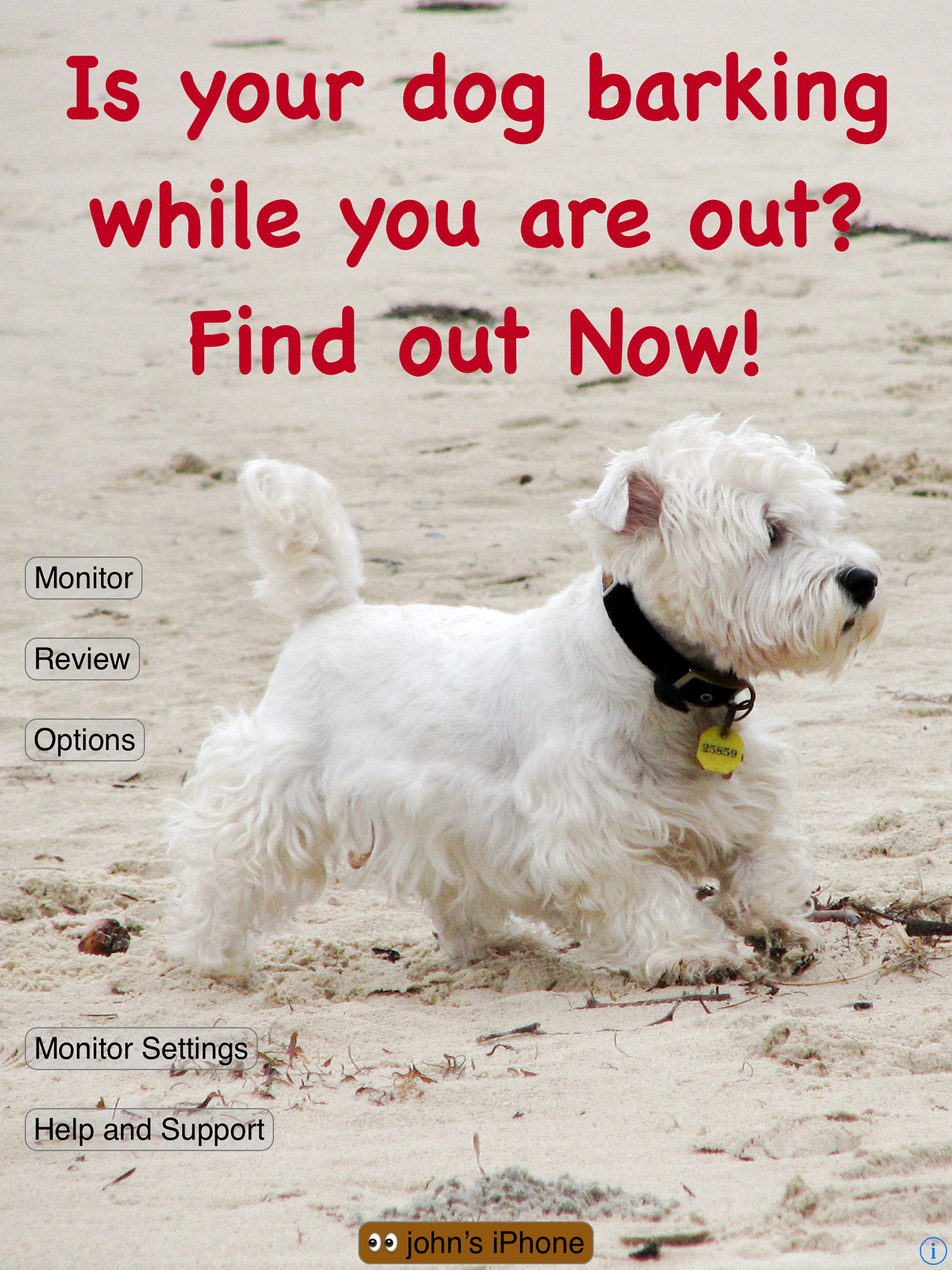 Barking Dog Monitor & Control
