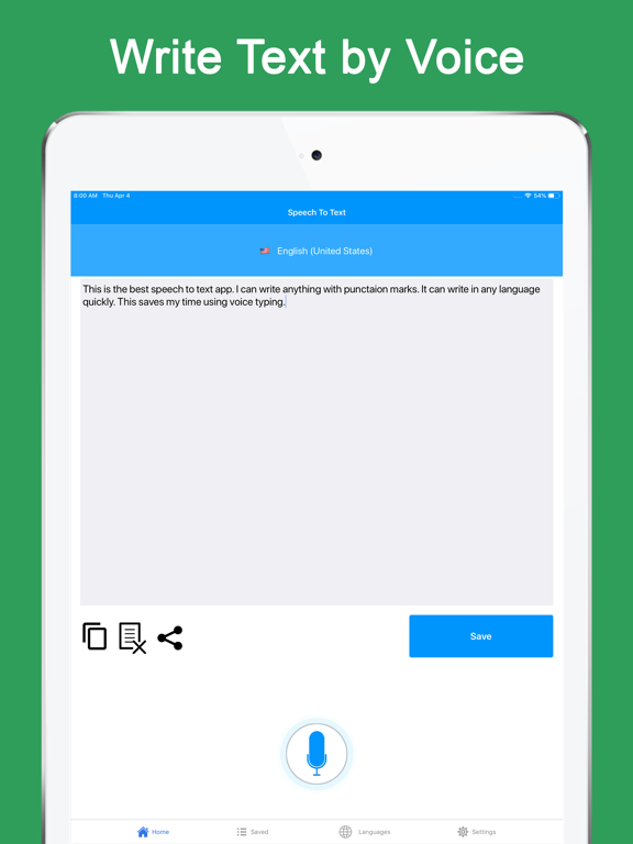 Screenshot #4 pour Speech to Text - Voice Notes