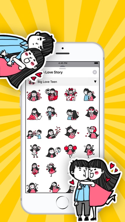 Teen Love Story Stickers