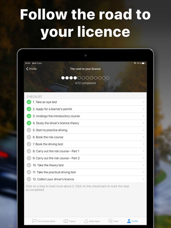 iKörkort Lite iPad screenshot 6 - Education app