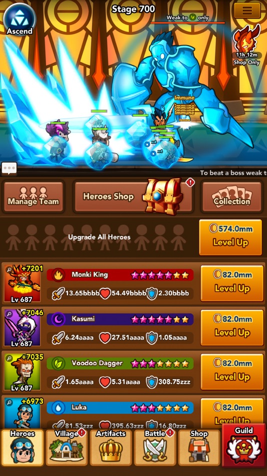 #4. Crush Them All - Idle RPG (iOS) Bởi: Imperia Online JSC