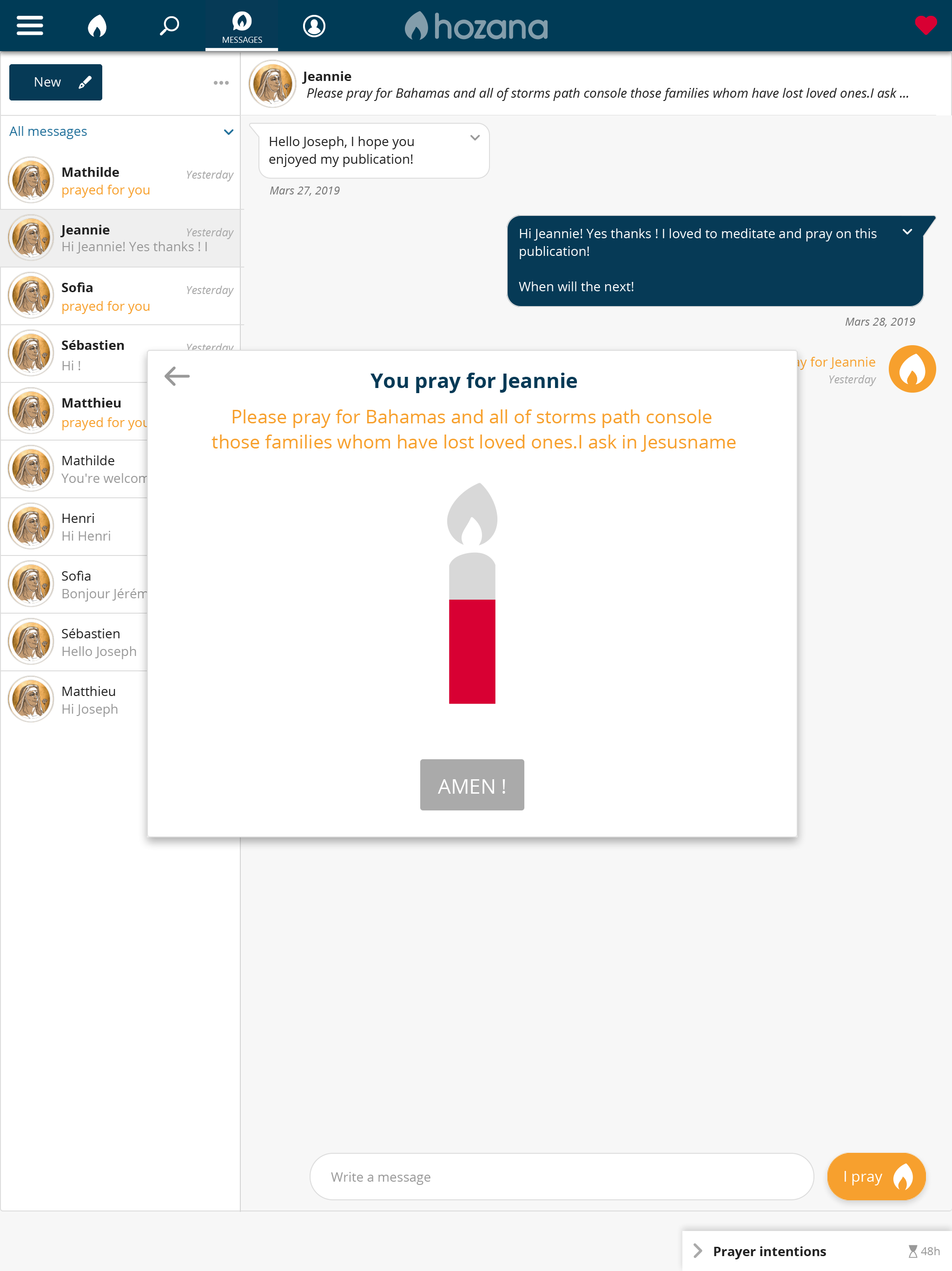 Hozana - Christian prayer screenshot 14