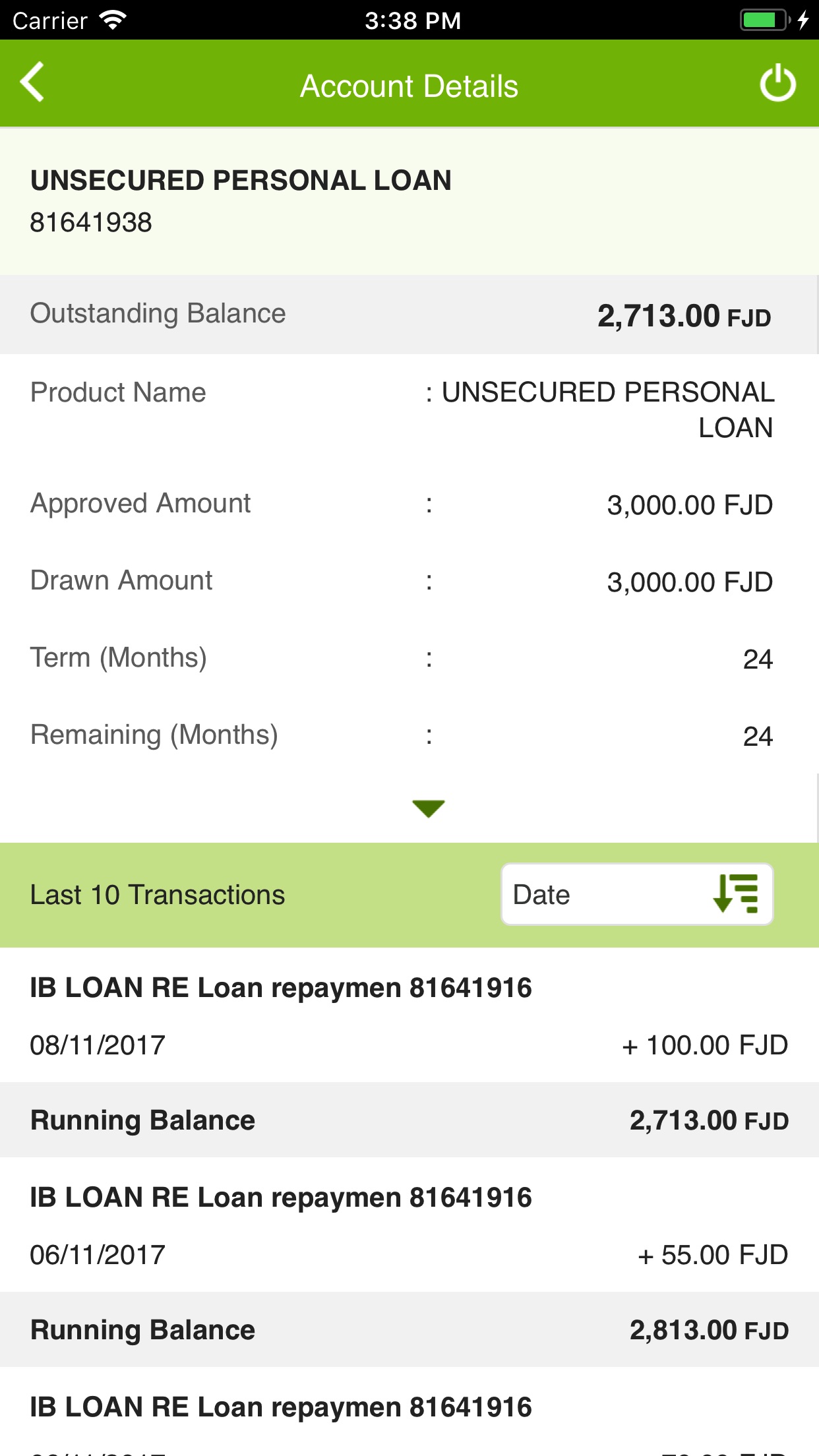 Screenshot 2 of BSP Fiji Mobile Banking
