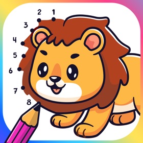 Connect dots for coloring book