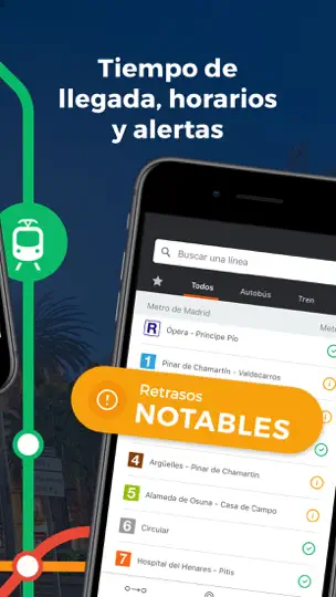 Captura de pantalla de Moovit: Transporte Público en iPhone 6