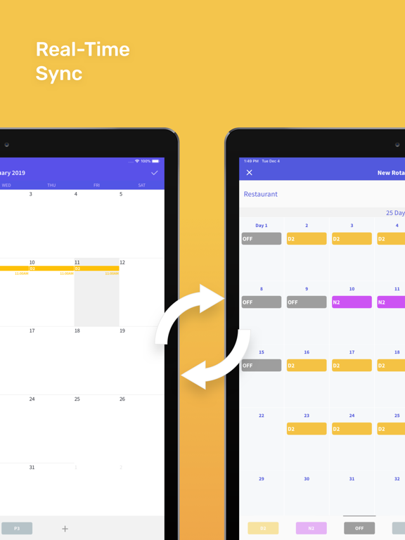 Shift Day Work Calendar: Spoke iPad screenshot 7 - Productivity app
