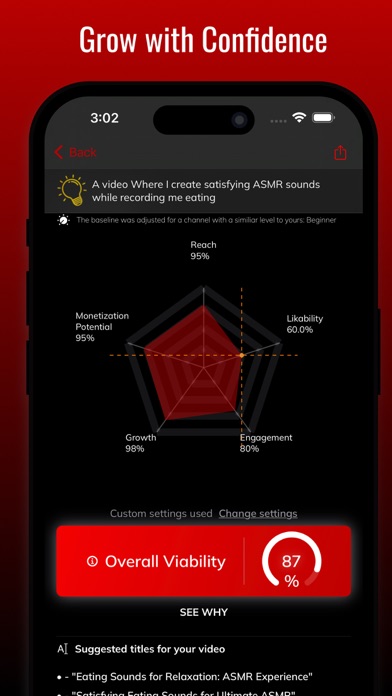 RankU: for YouTube Creators Screenshot