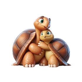 Tortoise Hug Stickers