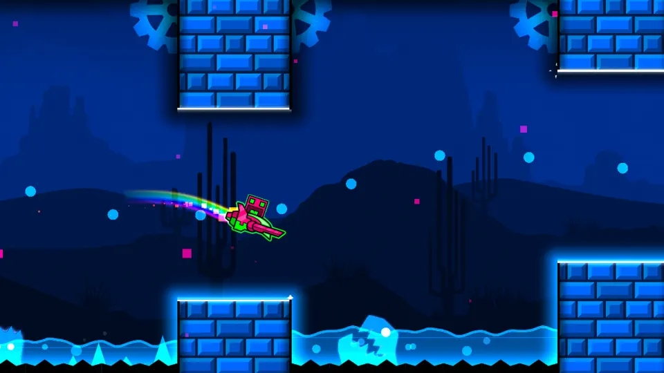 Captura de pantalla de Geometry Dash SubZero en iPhone 5