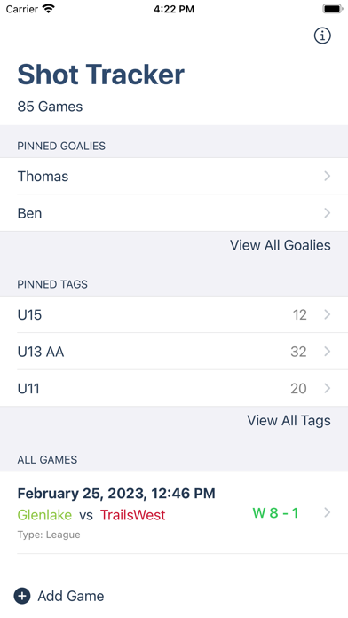 Screenshot #3 pour Shot Tracker