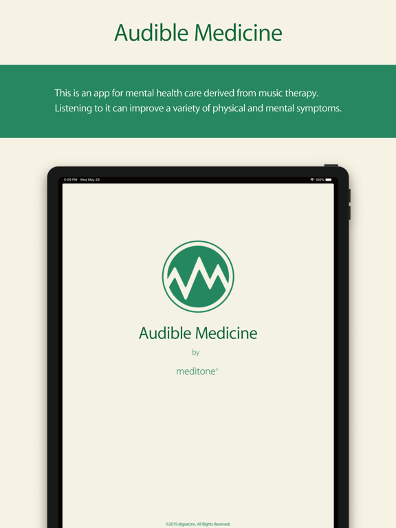 meditone® Vert iPad screenshot 1 - Medical app