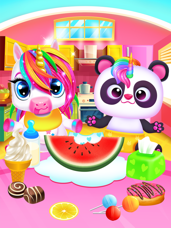 My Baby Unicorn & Panda Care iPad screenshot 4 - Education app