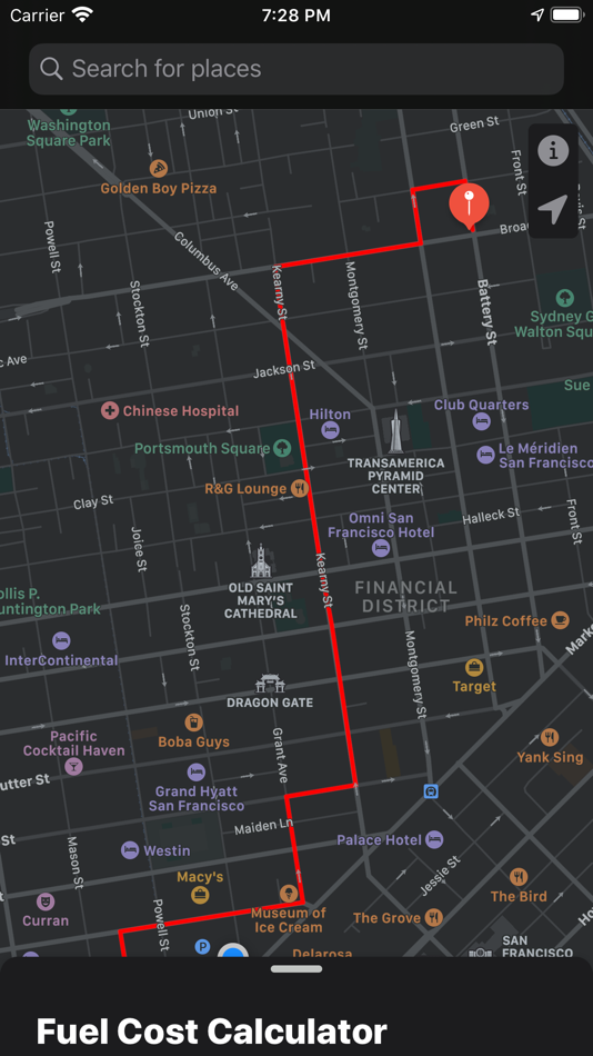 #6. Fuel Cost Calculator - Maps (iOS) Podle: Nikola Veljic