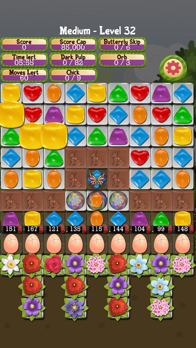 Bunny Drops 2 - Match 3 puzzle Screenshot