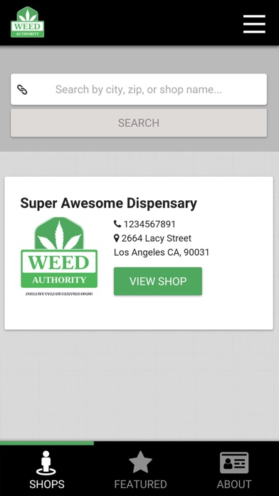 Weed Authority iPhone screenshot