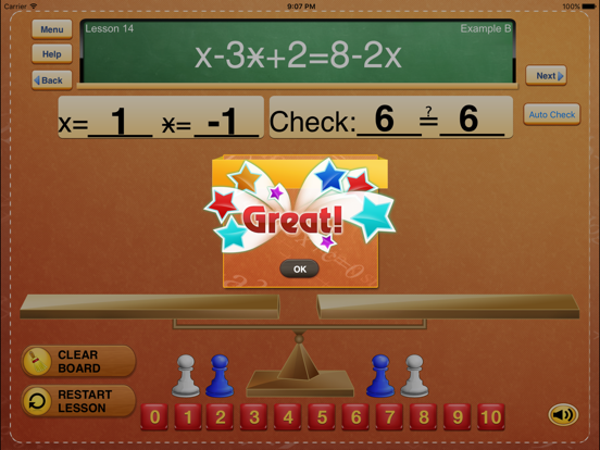 Hands-On Equations Level 2 iPad app afbeelding 3