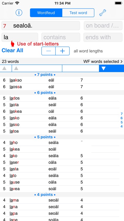 WordsFinder Wordfeud Finnish