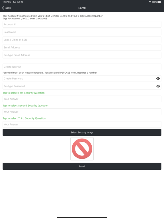 Sycamore Federal Credit Union iPad screenshot 1 - Finance app