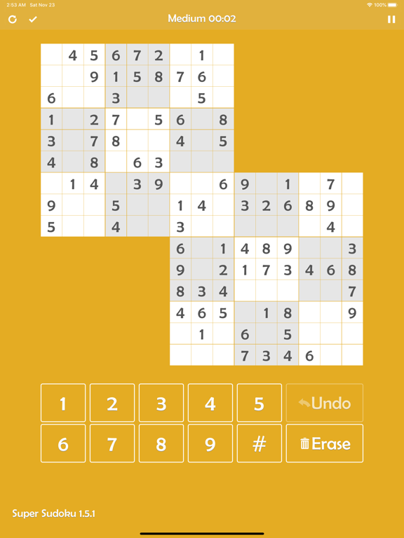 Super Sudoku - Brainstorming!! iPad screenshot 5 - Games app