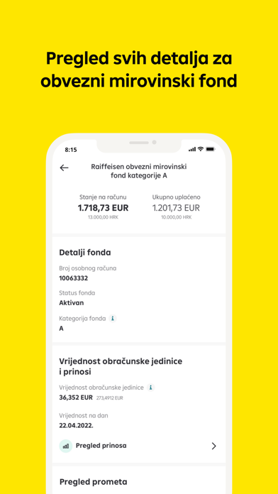 Raiffeisen mirovinski fondovi Screenshot