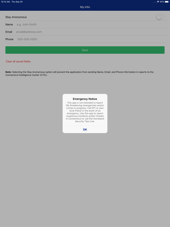 CT Safe iPad screenshot 4 - Travel app