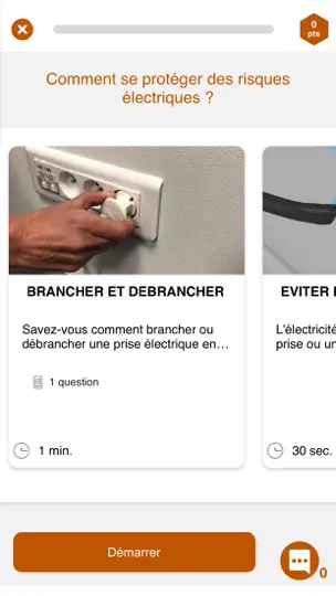Capture d'écran de MyLearn Cast Members sur iPhone 3