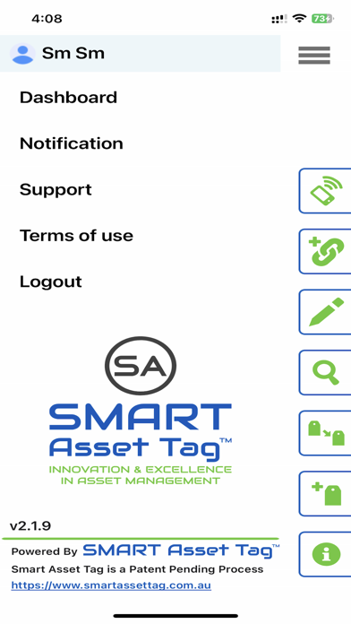 Smart Asset Tag Screenshot