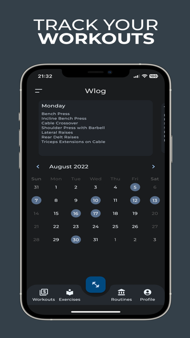 Workout Planner & Gym Tracker Screenshot