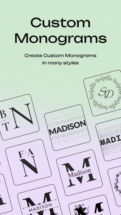Fonts,Stickers and Monograms Screenshot