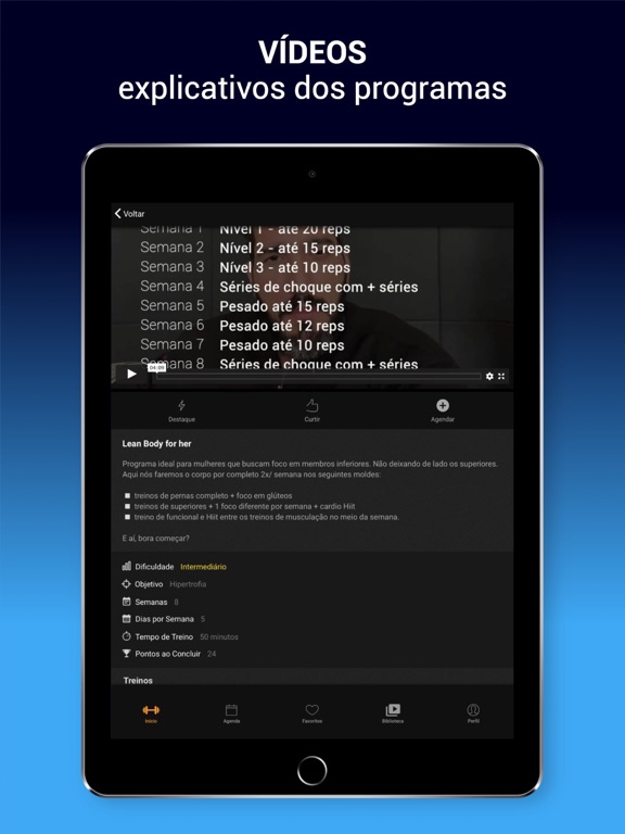 Super Treinos iPad screenshot 7 - Health & Fitness app