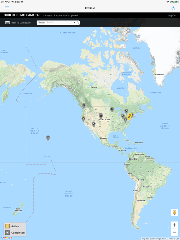OxBlue Camera Viewer iPad screenshot 4 - Business app