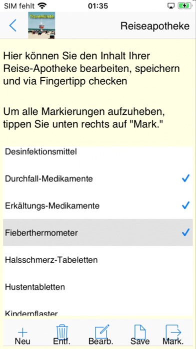 Travemünde Lübeck Urlaubs App Screenshot