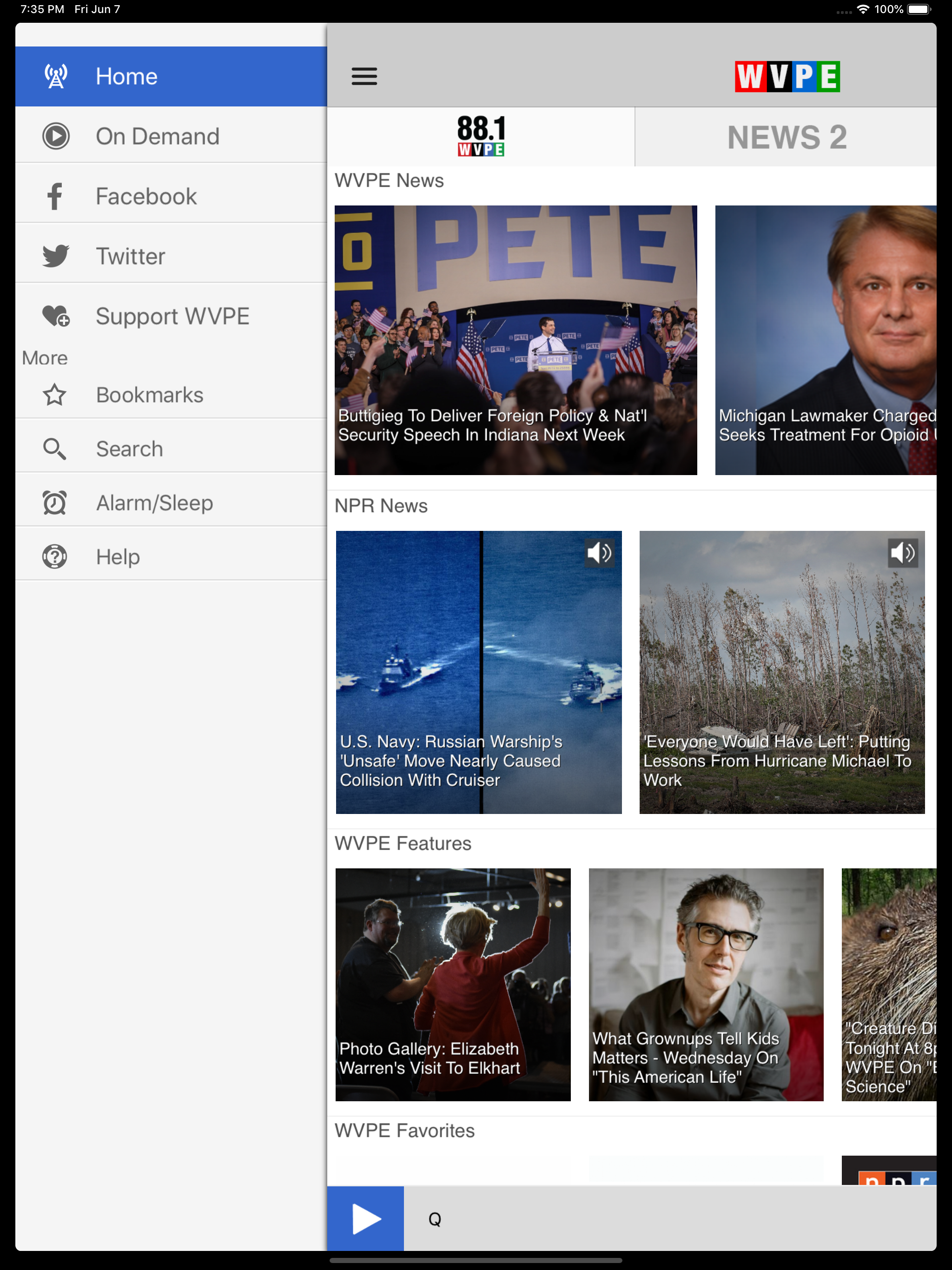 WVPE Public Radio App