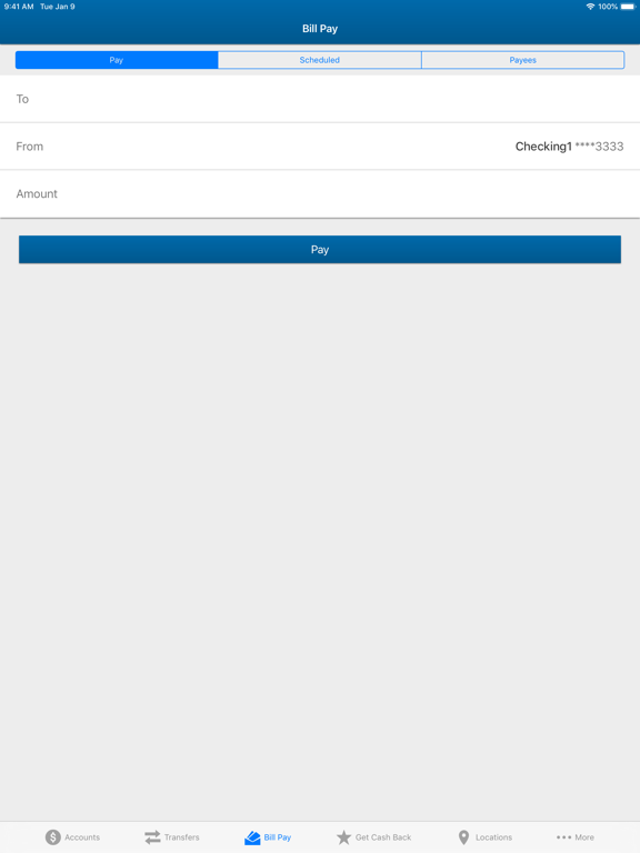 First Shore Federal Mobile iPad screenshot 5 - Finance app