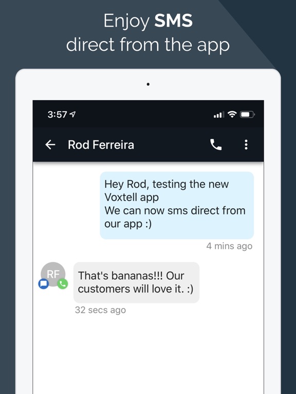 Voxtell Office Flex iPad screenshot 1 - Business app