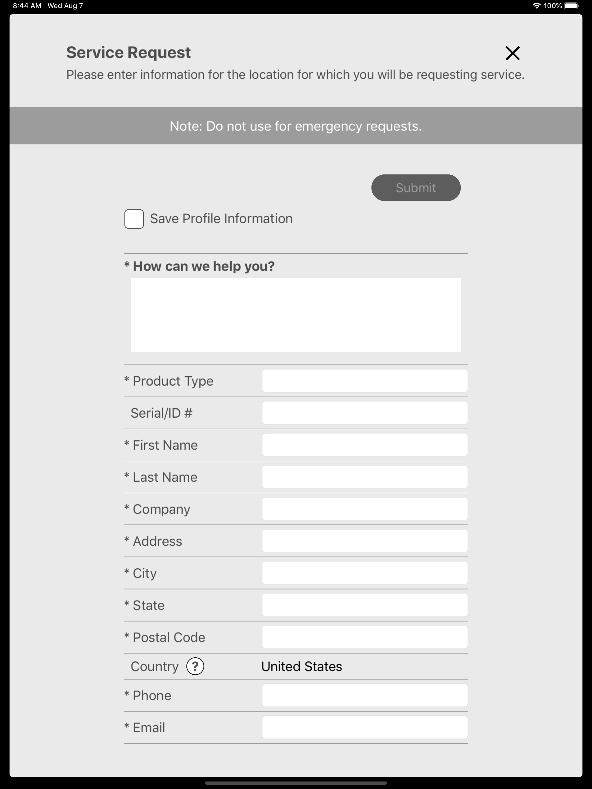 Crown Service Request screenshot 9